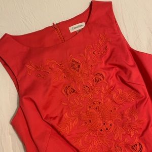 Calvin Klein Embroidered Shift Dress